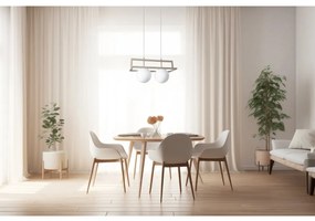 Závesné svietidlo Florence, 2x biele sklenené tienidlo, be/g