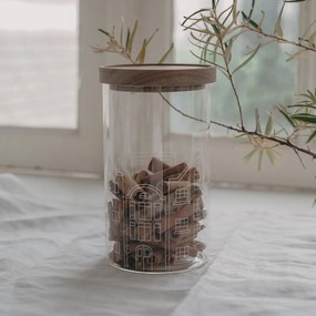 Eulenschnitt Sklenená dóza s vekom Houses 1,4 l