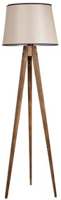 Stojacia lampa Lambader 160 cm hnedá/béžová