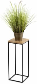 STOJAN NA KVETINÁČ BASICLOFT 60X24X24 CM ČIERNA/HNEDÁ