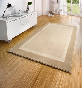 Hanse Home, AKCIA: 👣🛡️120x170 cm Kusový koberec Basic 105490 Ivory + protišmyková úprava, béžová, chodba / predsieň
