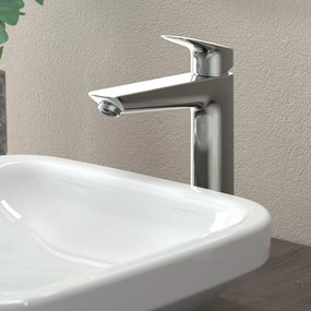 HANSGROHE Logis páková umývadlová batéria s odtokovou súpravou s tiahlom, výška výtoku 195 mm, chróm, 71090000