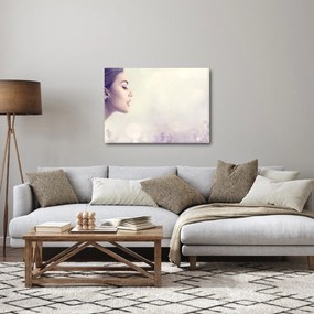 Obraz ženy s levanduľami (70x50 cm)