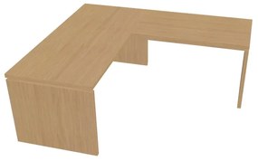 Ergonomický stôl Verno 180 x 200 cm, pravý, dub svetlý