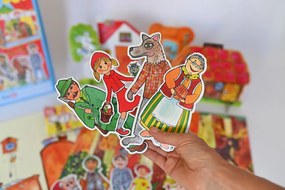 MARIONETINO Bábkové divadlo – Červená Čiapočka a Janko a Marienka (kompletný set)