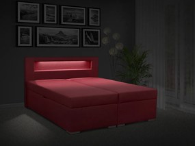 Čalúnená posteľ s úložným priestorom Bolero 180 Typ farebného prevedenia: Savana hnedá 25, Typ čela: A