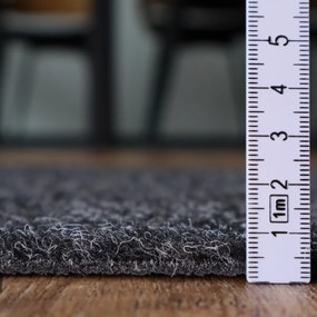 Betap, Metrážny koberec Primo Gel 78 antracit, záťažový, na mieru, šíře 4m, šedá, guma (gél - protišmykový), chodba / predsieň