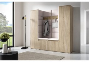 Predsieňová stena AMI 31 Bez zrkadla Grafit Tmavosivá