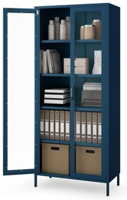 Vitrína ANGELO, 800 x 1850 x 450 mm, Modern: farba granátová