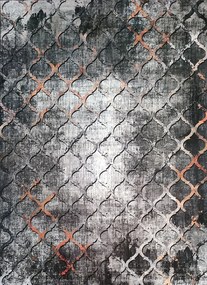 BE Koberec Porte 0066 GREY GOLD – sivý žltý obdĺžnikový Rozmer: 80x150 cm