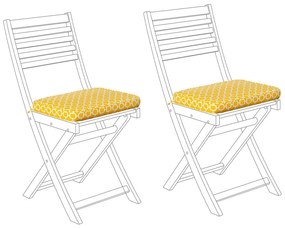 Set 2 sedákov na stoličku 29 x 38 x 5 cm FIJI  Beliani