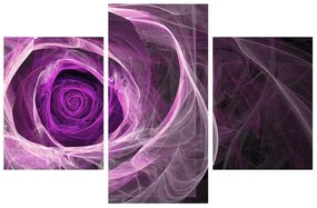 Moderný obraz fialovej ruže (90x60 cm)
