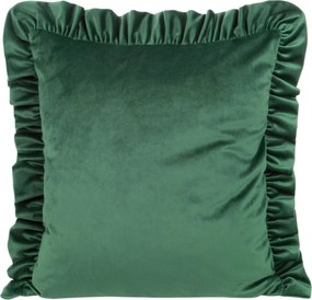 DEKORAČNÁ OBLIEČKA NA VANKÚŠ VELVET25 45X45 CM TMAVOZELENÁ