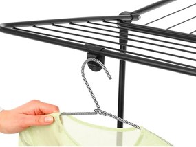 Matne čierny sušiak na bielizeň 22 m HangOn Too – Brabantia
