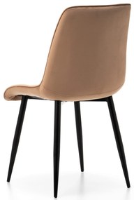JAKS Jedálenská stolička Chic velvet béžová