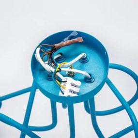 Detský prisadený luster OXFORD 5xE27/15W/230V modrá