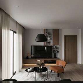 Závesné svietidlo Bella, 1x čierne textilné tienidlo, (biele sklo), (fi 60 cm)