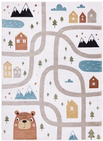 Dětský kusový koberec Fun Polar cream-160x220