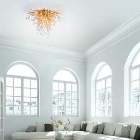 Paul Neuhaus 8091-11 - Prisadený luster ICICLE 9xG9/40W/230V pr. 50 cm mosadz