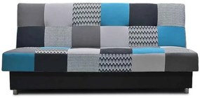 Pohovka Zigzak mix modrá