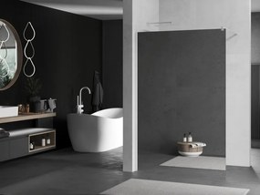 Mexen Kioto, Walk-In sprchová zástena 70 x 200 cm, lustro 8 mm, biely profil, 800-070-101-20-50