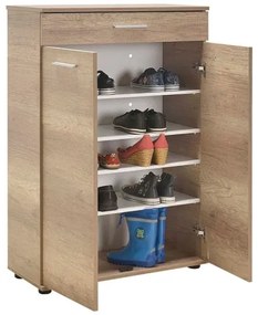 Skrinka na topánky 108x73 cm hnedá