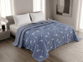 Prehoz na posteľ DANDORA, modrý Rozmer: 170 x 210 cm