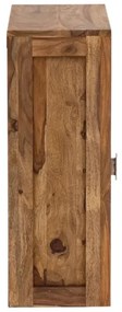 furniture-nabytek.cz - Masívna nástenná skrinka do kúpeľne Lagos z palisandra, lakovaná, hnedá – 46×25×70 cm