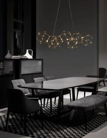 LED luster Nebula 108 zlaté