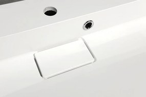 Sapho Sapho, AMUR umývadlo vrátane krytu výpuste 90x46cm, liaty mramor, biela, 55032