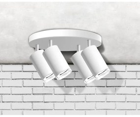 Kúpeľňové bodové svietidlo TURYN 4xGU10/10W/230V IP44 biela
