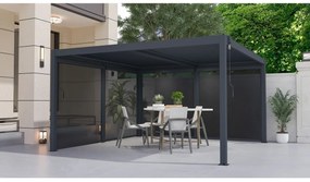 G21 Bioklimatická pergola Austin 4x4 m, antracitová hliníková