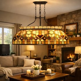 Vitráž tiffany lampa luster 115*36*130