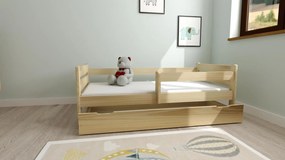 Detská posteľ z masívu borovice EDITA - 200x90 cm - prírodná