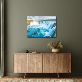 Obraz - Vodopád Godafoss (70x50 cm)