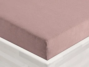 Froté napínacie prestieradlo FR-024 Hnedoružové 90 x 200 - výška 20 cm