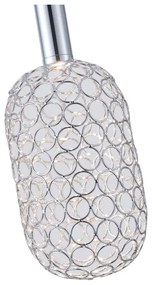 LED Luster na lanku PERFORATO LED/6,3W/230V 3000K lesklý chróm pr. 13 cm
