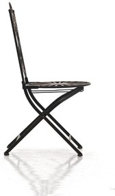 Kovová stolička skladacia Indra - Bronzová