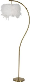 Stojacia lampa Semi Arc 170 cm biela/zlatá