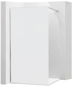 Mexen Kioto, sprchová zástena typu WALK-IN 140x200 cm, 8mm sklo s efektom námrazy, 800-140-000-00-30