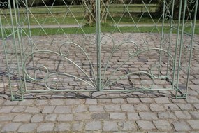 Oblúk na ruže Mel s bránkou - Zelená antik