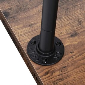 Mobilný stojanový vešiak LINEA hnedá/čierna