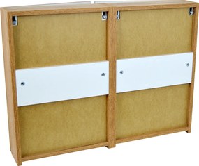 Comodo Zrkadlová skrinka Ideal OW 80 ZS LED-B s osvetlením Any LED 50 B, čierna