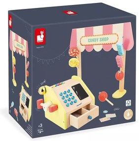 Drevený stánok - cukráreň s pokladňou