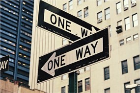 Obraz - New York ONE WAY (90x60 cm)