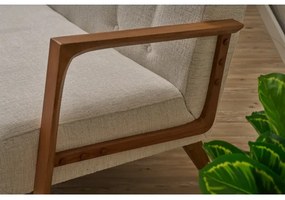 Krémová dvojmiestna pohovka TUMI