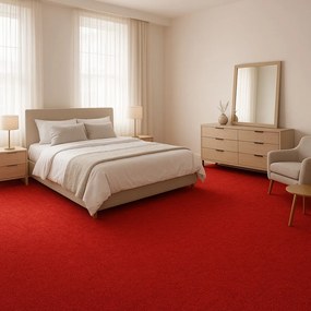 Spoltex, AKCIA: 60x110 cm Koberec metráž Eton červený 15 - neúčtujeme odrezky z role - obšitý zo všetkých strán, šíře, červená, filc, kancelária