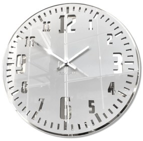 Dizajnové nástenné hodiny Unique Flex z117-2-0-x, 30 cm, strieborné