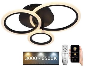 Brilagi - LED Stmievateľný prisadený luster ORBITS LED/40W/230V 3000-6500K čierna + DO