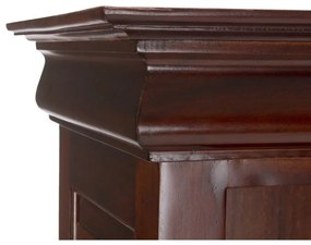 furniture-nabytek.cz - Masívna knižnica Cambridge III z mahagónu, lakovaná, hnedá – 90×40×182 cm